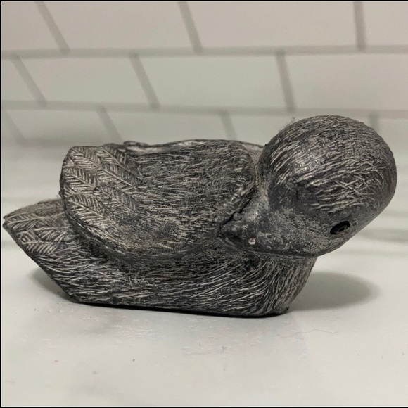 Wolf originals soapstone duck sleeping or resting duck